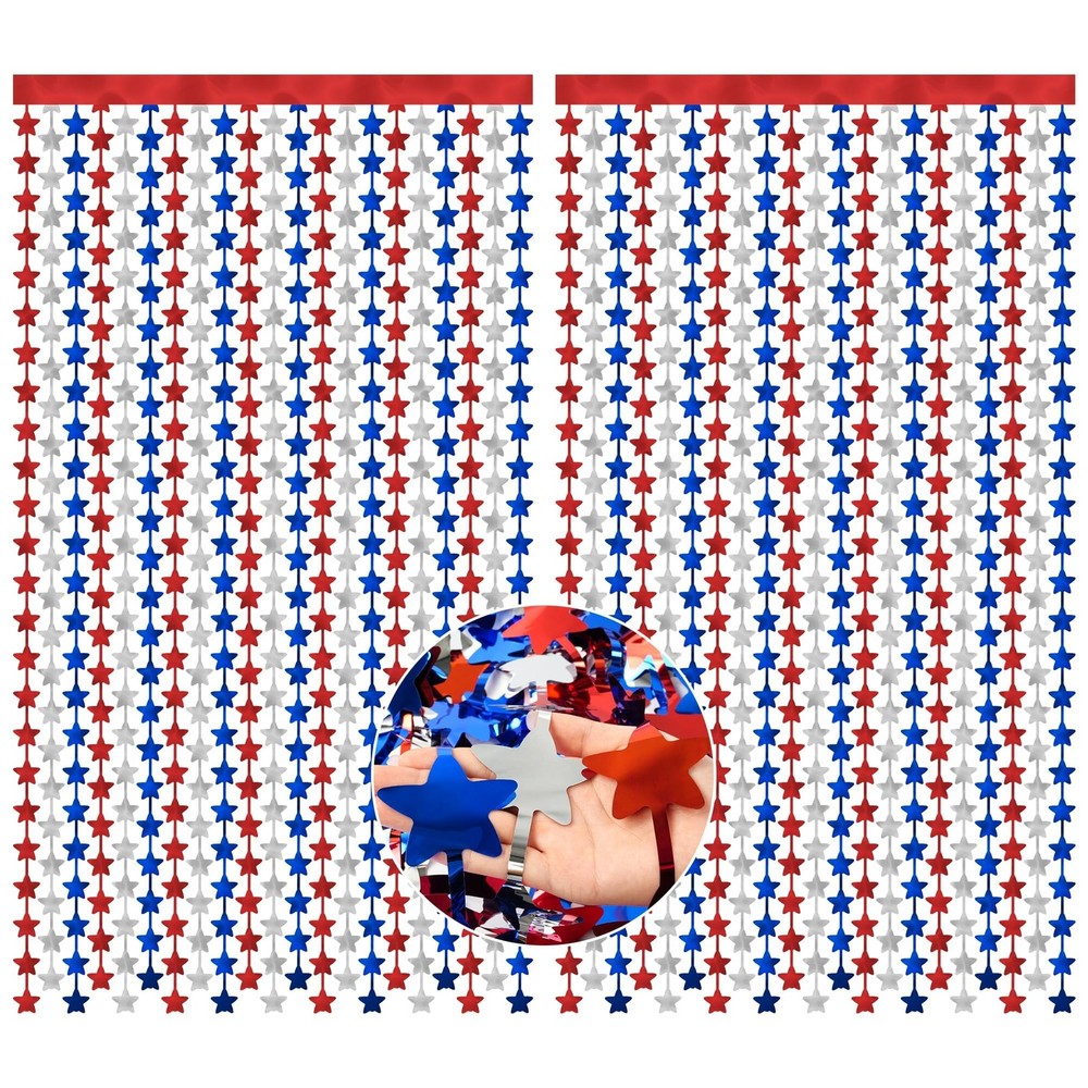 HOOSUN 4th of July Decorations,Patriotic 3.3 x 6.6 ft, Red, White, Blue