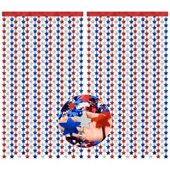 HOOSUN 4th of July Decorations,Patriotic 3.3 x 6.6 ft, Red, White, Blue