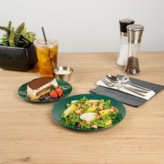 Restaurantware Moderna 9 Inch Premium Disposable Plates 40 Round Plastic Plates