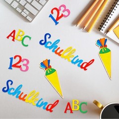 75Pcs Back to School Confetti Wood Confetti Unfinished Blank Bisque Letters N…