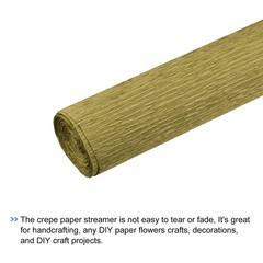Crepe Paper Roll Crepe Paper Decoration 6.9ft Long 20 Inch Wide, Olive Color