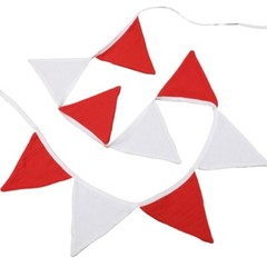 Modern Triangle Garlands Cotton Bunting Flags for Babies Shower Party Decoration