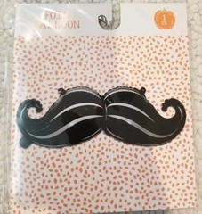 9pc Large Size Foil Balloons Party Supplies MUSTACHE & BOW