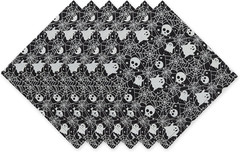 Halloween Party Tabletop Decor, Reusable & Machine Washable Cotton Fabric, Napki