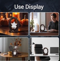 Swinging Ghost on Tree Swing – Cute Spooky Halloween Decor Fall Funny Ghost