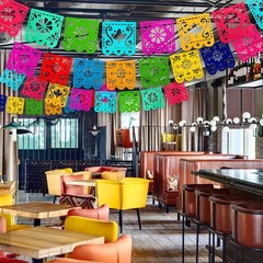 Fiesta Party Decorations Banner, Mexican Party Decorations Banner, Felt Papel…