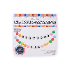 Birthday Era Multicolor Customizable Balloon Garland