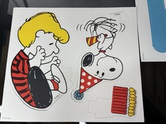 Vintage Hallmark Peanuts Happy Birthday Centerpiece 1965