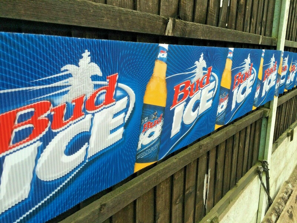 BUD ICE BANNER BUNTING PARTY BEER BAR PUB SIGN Budweiser