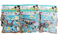 Disney Baby Mickey Mouse 1st Birthday Table Confetti Decoration Lot of 3