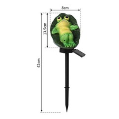 Garden Frog Solar Lamp Perfect for Outdoor Decor and Landscape Illumination