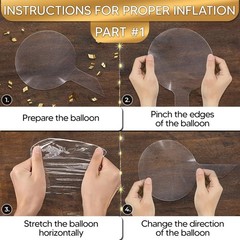 LED Light Up Bobo Balloons Clear Bubble Balloon Glowing for Indoor Outdoor Decor