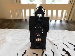 Pottery Barn Haunted House Lantern Halloween Lantern NEW