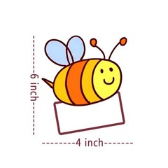 30 PCS Bee Themed Classroom Name Tags Cutouts Back To School Desk Board Decor