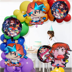 6 friday night funkin balloon party happy birthday supplies decoration theme foi