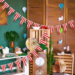 328ft 200 Pcs Carnival Circus Party Decorations Supplies, Red and White Strip…