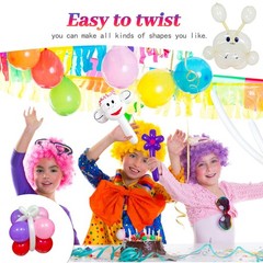 ZBYDNG 260 Balloons Clear, Thickening Long Balloons for Tying Arch, Twisting