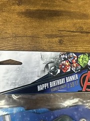 Marvel Avengers 7.59 Ft. Happy Birthday Banner New