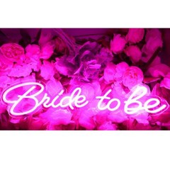 CALCA LED Neon Sign Bride to be Integrative Sign Length 28.59 X 7.28inches(Pink)