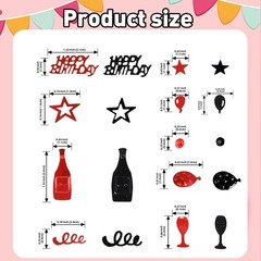 Happy Birthday Confetti Metallic Foil Confetti Party Table Decoration DIY Arts