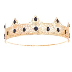 Gold King Crown for Men Decoration Birthday 1 Count (Pack of 1),
