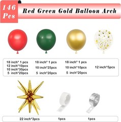146Pcs Party Decorations, Balloon Garland Arch Kit (NEW) (FREE SHIPPING)