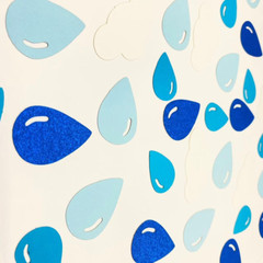100PCS Cloud Raindrop Confetti for the Bride Is on Cloud 9 Bachelorette Party De