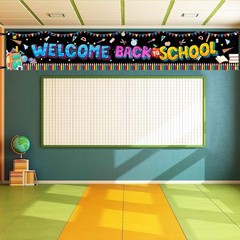 Welcome Back to School Banner 120×20 Inch, Yard Signs & Decorations