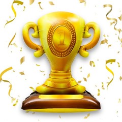 Giant Standing Champion Trophy Aluminum Foil Balloon, First Prize Balloon 41 …