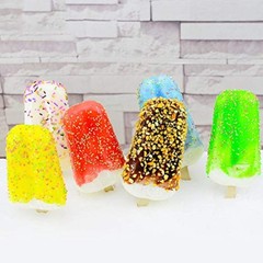 Artificial Ice Cream Realistic Simulation Imitation Fake Food Popsicle Model Rep