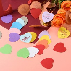 360 PCS 2 inch Heart Confetti Die Cuts 12 Assorted Colors for Crafts