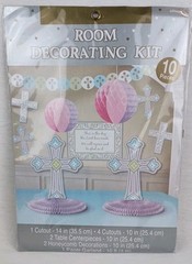 Religious Room Decorating Kit 10 PCs Amscan Table Decor New
