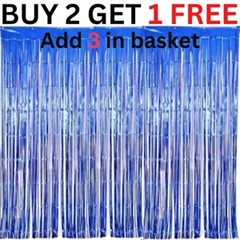 2M-3M FOIL FRINGE TINSEL BACKDROP CURTAIN DOOR WEDDING BIRTHDAY PARTY DECORATION