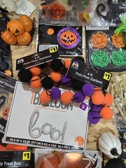 Bulk Halloween Decorations Set of 37 Pc, Decorating Party Pack, Spiders, Skull.