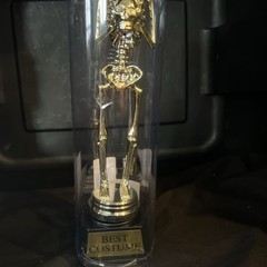 10” Gold Amscan Best Costume Skeleton Trophy