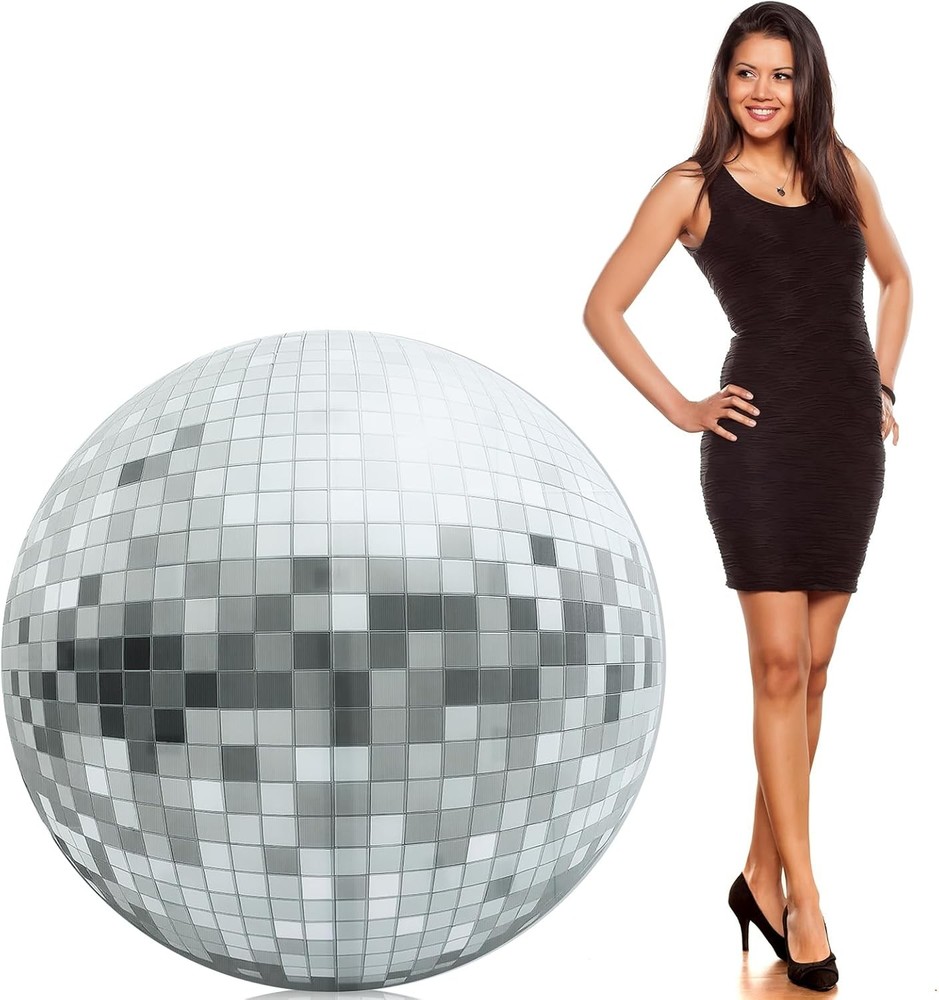 3.7 ft 70s Themed Party Decorations Disco Ball Cardboard Cutout Stand-up