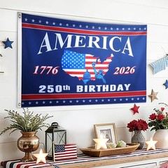 Long-Lasting 3×5 Ft American Flag – Indoor & Outdoor Decor for 250th Anniversary