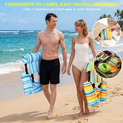 2 Pack Inflatable Pool Float Chairs Adults Portable Heavy Duty Swimming Pool …