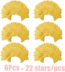 6 Pcs Glitter Star Paper Garland Twinkle Bunting Banner Hanging Decoration 50 Ft