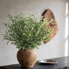 Fake Plants Olive Branch Artificial Plant Outdoor Decoration for Green 12pcs