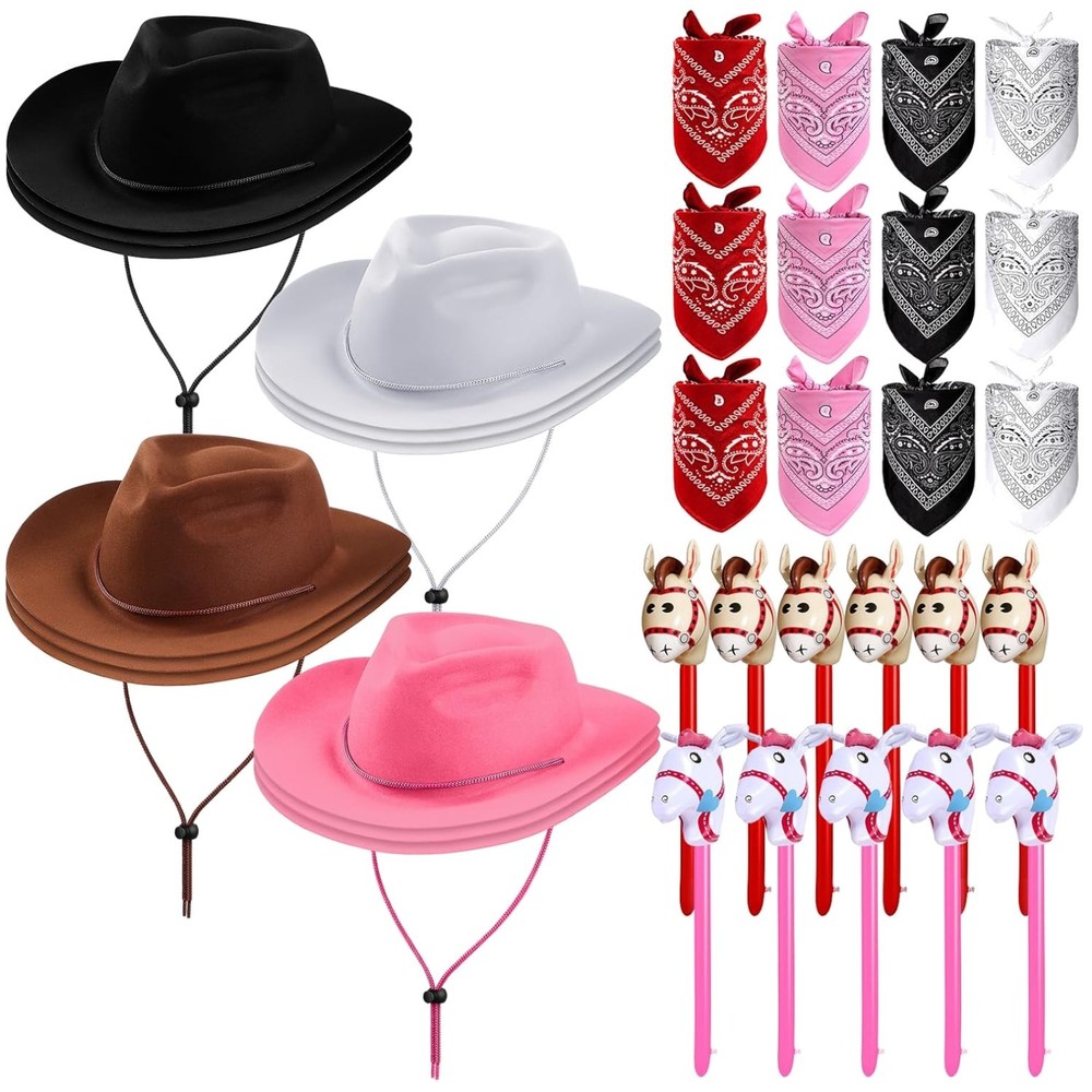 Complete Cowboy Costume Accessories – Hats, Bandanas, Horses
