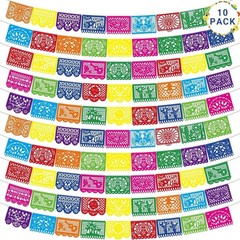 Durable 180 FT Fiesta Banners in 10 Pack – Easy Hang Décor for Party Fun