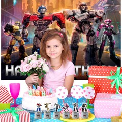 Transformers One 2024 Party Decor Party Supplies Set Balloons Cake Topper Banner