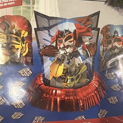 2014 Hasbro Transformers Theme Birthday Centerpieces Table Decorating Kit