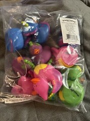Dozen 12 Dinosaur Rubber Ducks! Party Ducks 2×2″ New In Packaging!