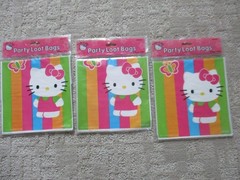Vintage Hello Kitty Birthday Party Supplies 1 Tablecover, 1 Banner, 24 Loot bags