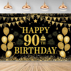 90Th Birthday Decorations for Women Men – Happy 90Th Birthday Banner Decorations