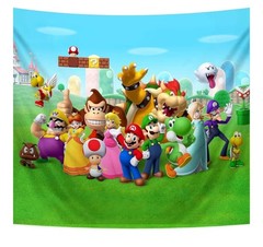 Nintendo Super Mario Kids’ Tapestry – Wall Backdrop Birthday Party Game Room