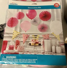 (4) Pink and Gold 35-Piece Decorations Kit by Way to Celebrate Baby Girl Shower