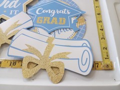 Congrats Graduate celebration display lot various items